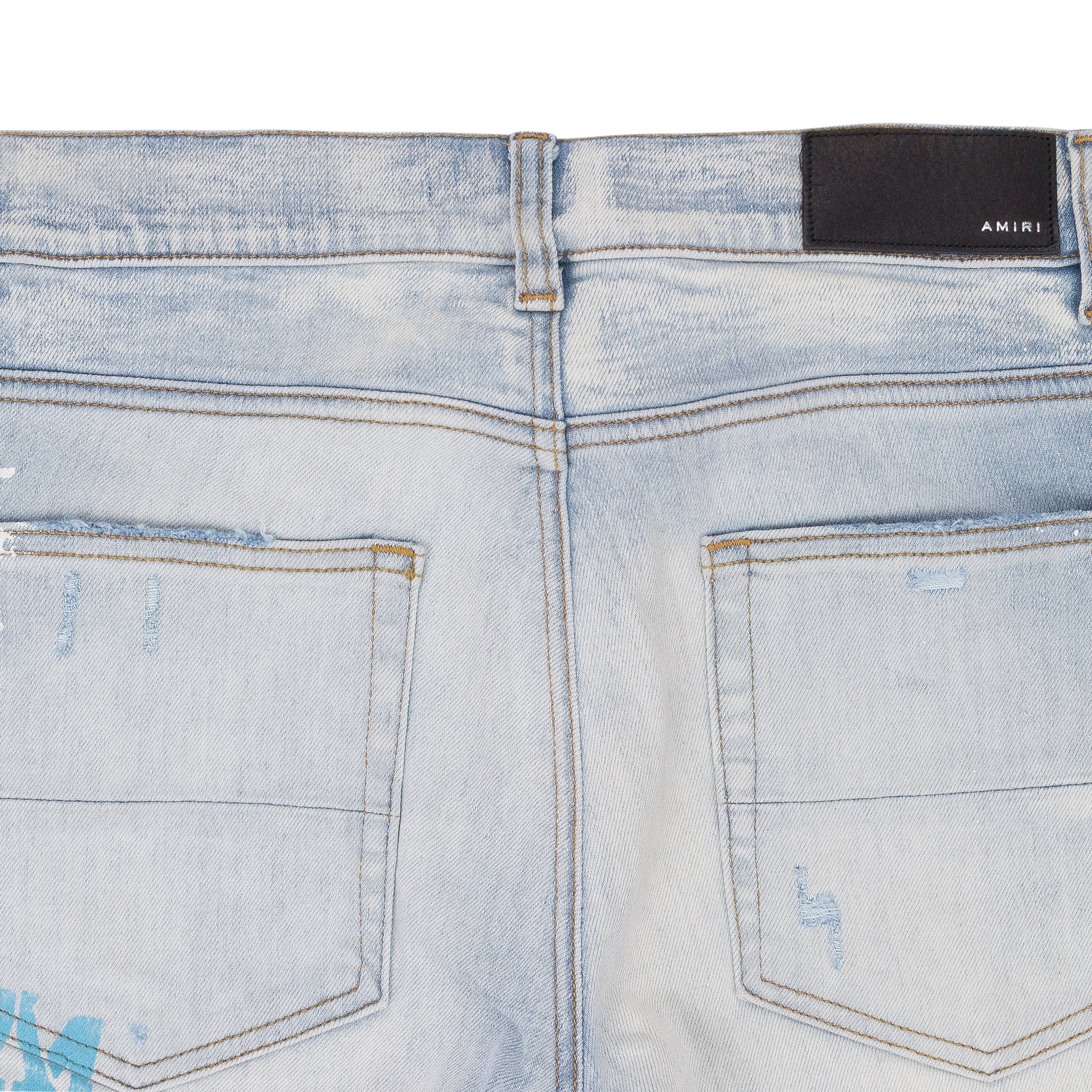 amiri　26 と34スクエア　MC VOLNA-9 AMIRI - Court high-top sneakers Denim - The Corner