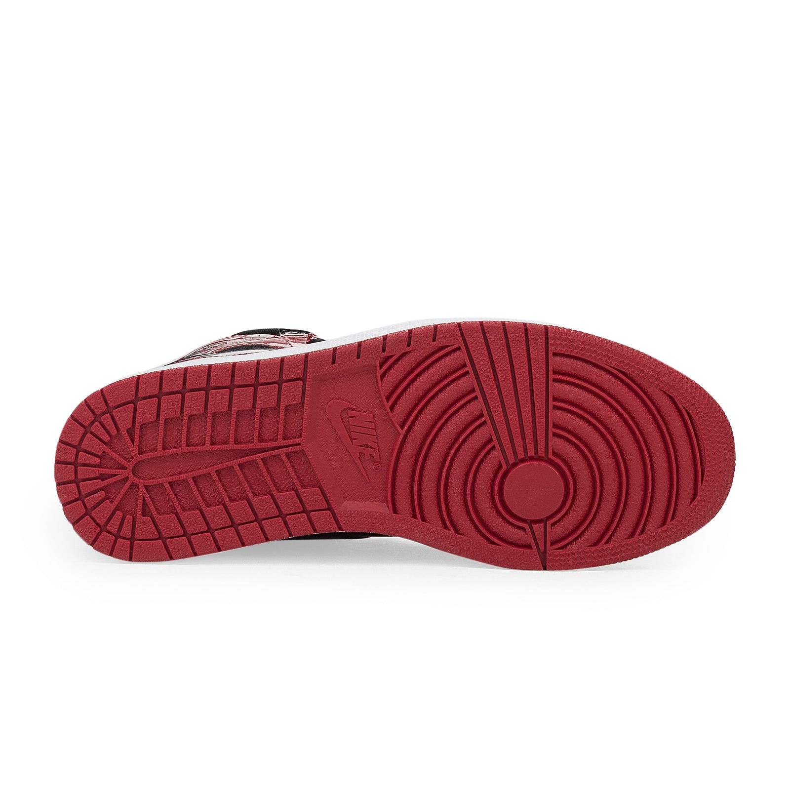 BLACK/RED PATENT BRED 1 SNEAKERS