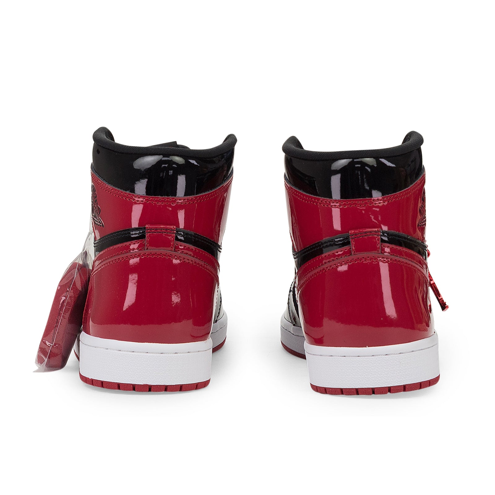 BLACK/RED PATENT BRED 1 SNEAKERS